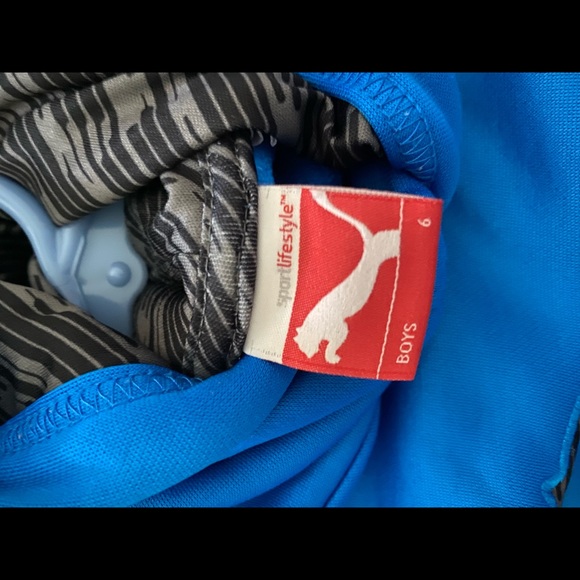 Puma Hoodie w contrast patch and lining, boys 6 - Picture 4 of 4